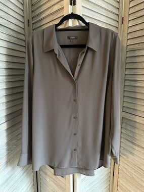 NYDJ Gray Button Down Shirt